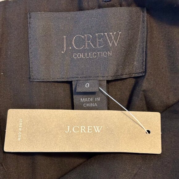 NWT J. Crew Collection Metallic Strapless Blue Black Mini Party Dress Women 0 - Picture 7 of 8